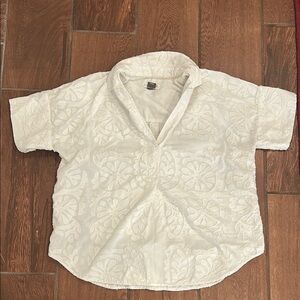 Pilcro by Anthropologie size small white blouse